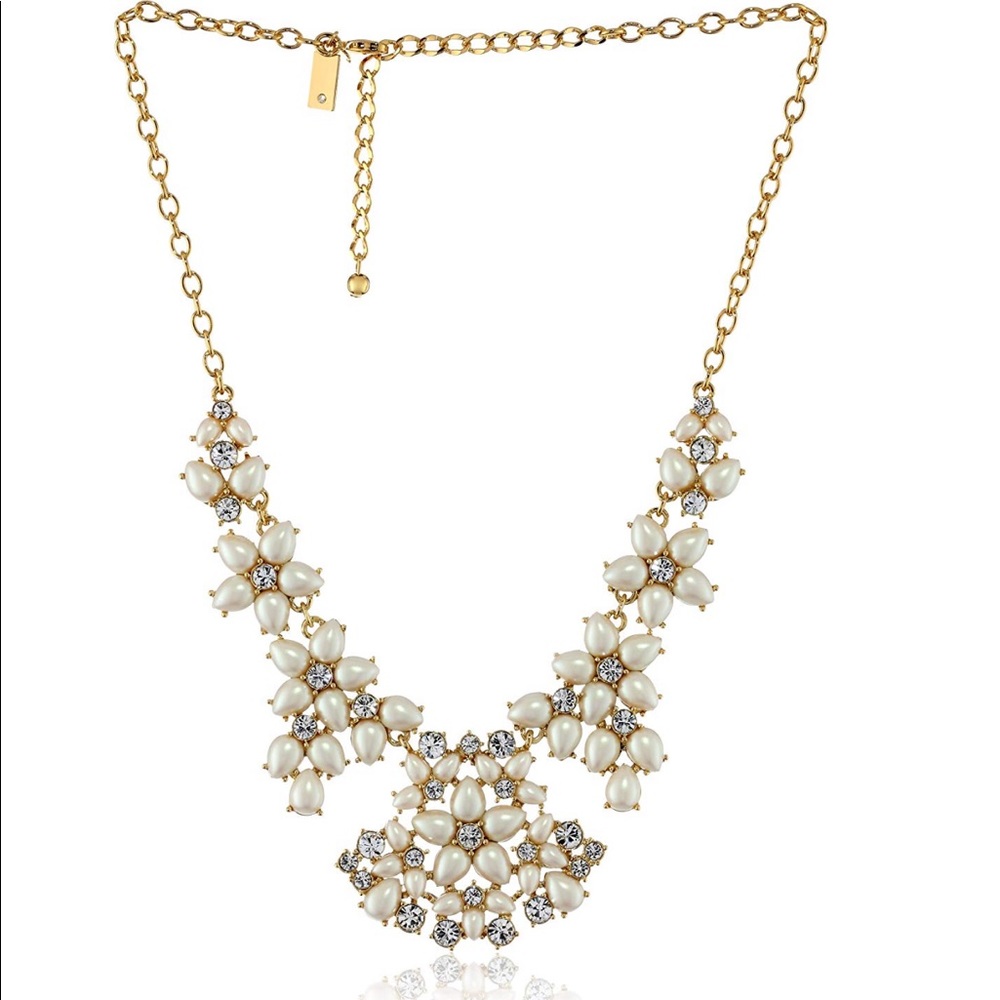 Kate Spade Mini Bouquet Pearl Statement Necklace